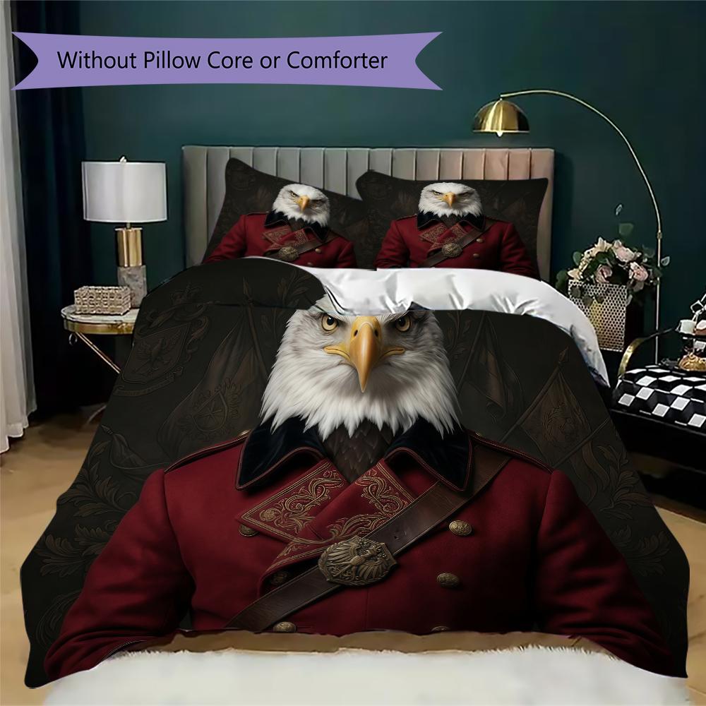 Collage Watercolor Owl Pattern Bedding Uilt Set Uilt Cover Pillowcase Home Decoration Birthday Gift (1 * Duvet Cover + 2 * Pillowcase Without Core)