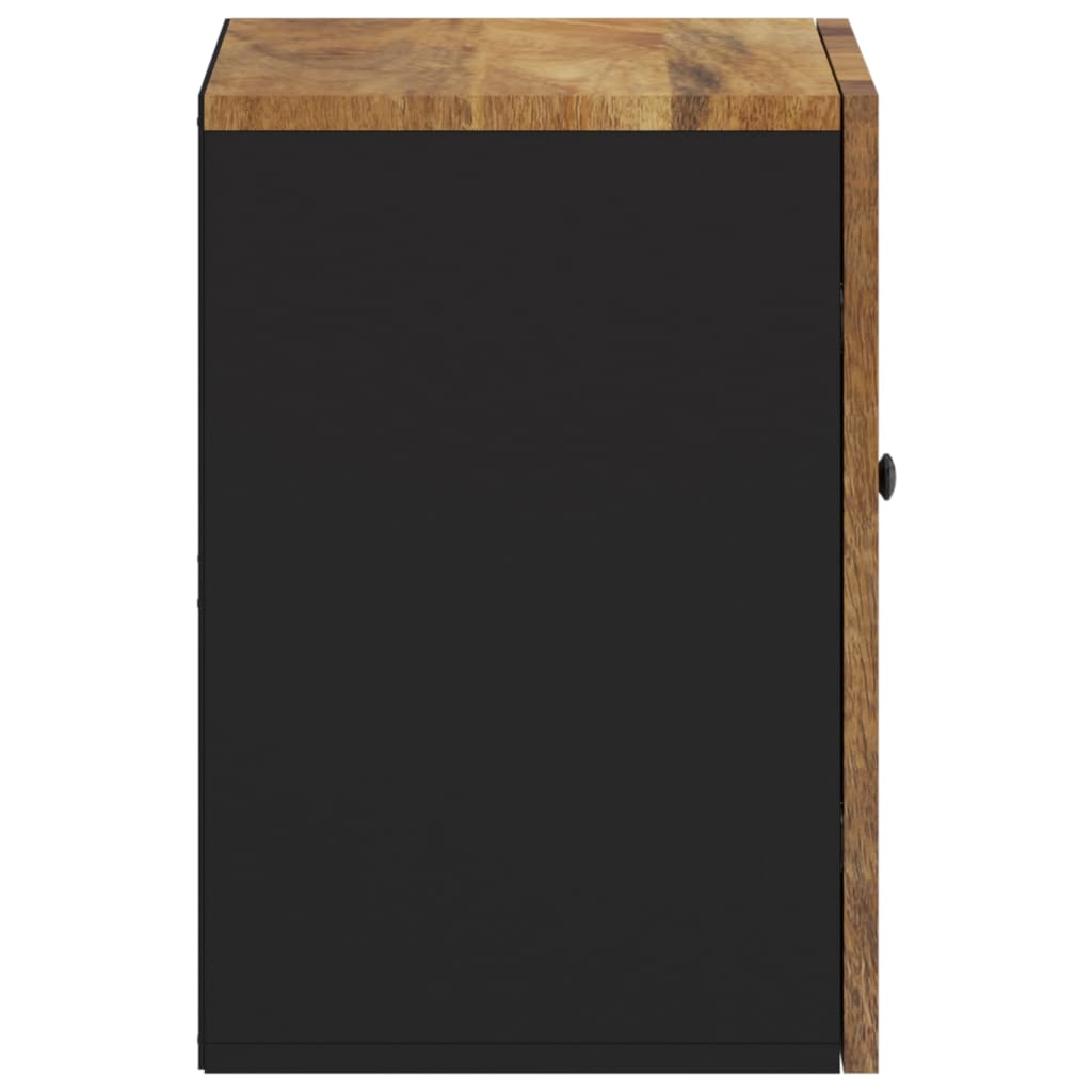 Bathroom Wall Cabinet 38x33x48 Cm Solid Mango Wood