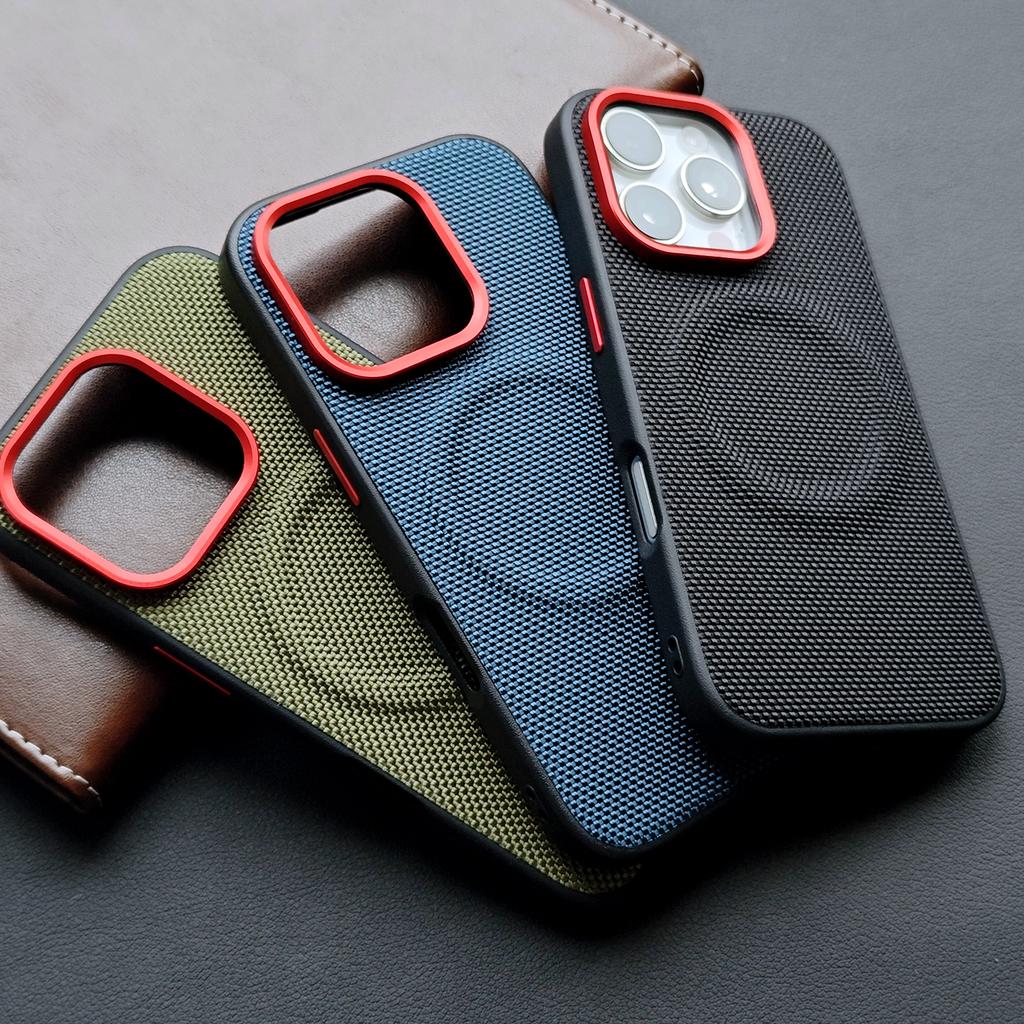 For iPhone 17 16 Promax 15 Pro Case  PU Leather Magnetic Wireless Charging Protective Back Cover Case CMDKNPCX