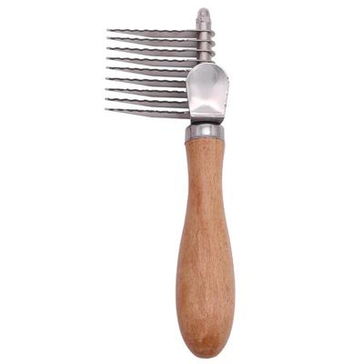 Wooden-handled Pet Knotting Comb, Dog Hair Comb Wonder Tool, Cat and Dog Hair Knotting and Hair Removal Comb, Dog Hair Knotting Comb