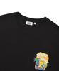 WACKY WILLY Kiki Ocean Graphic Short Sleeve T-Shirt Black
