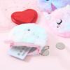 Plush Cartoon Wallet Small Cash Card Bag Party Favors Storage Zipper Purse Handbag Organizer Travel