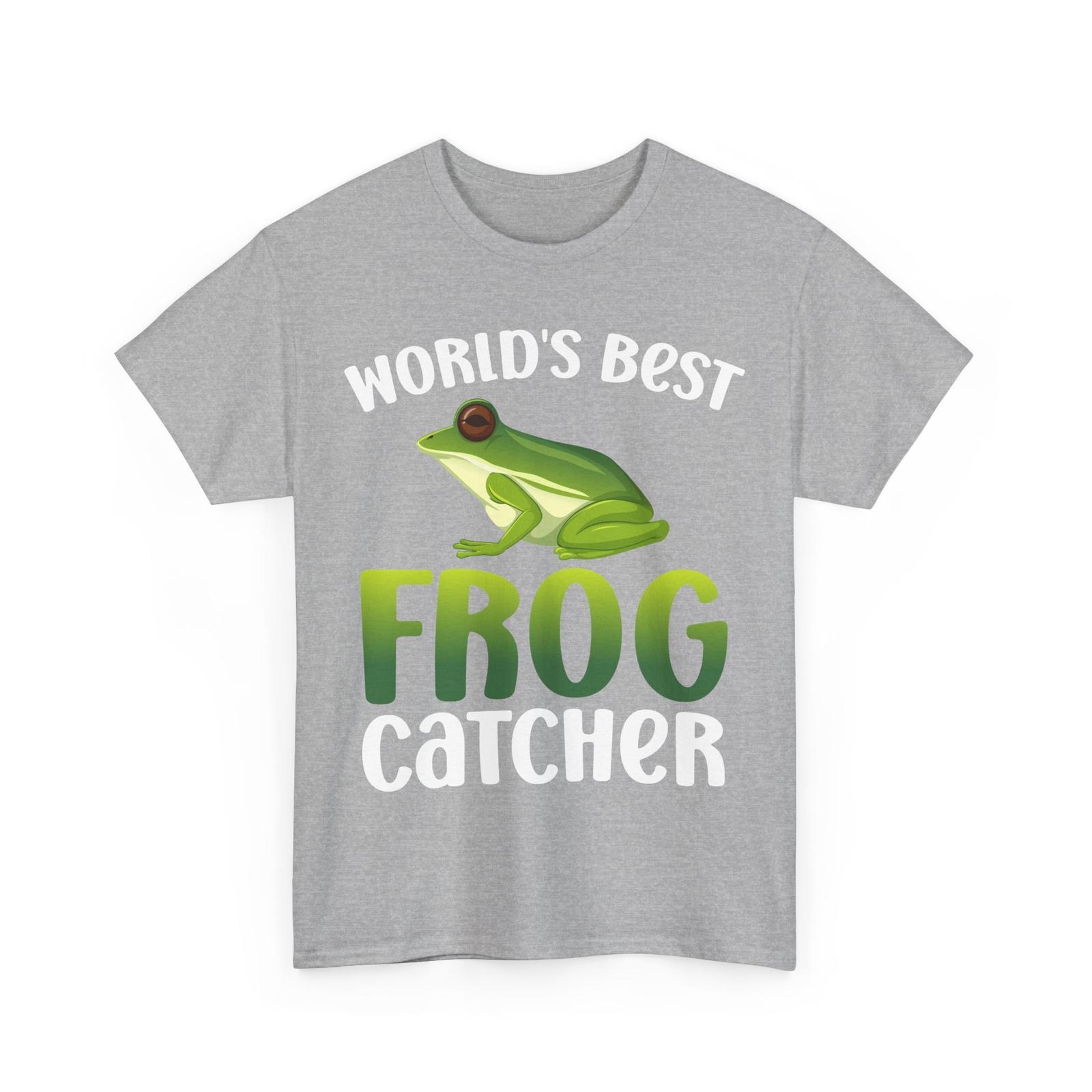 Frog Catcher Shirt, World s Best Frog Catcher Frog Amphibians Lovers T-Shirt M