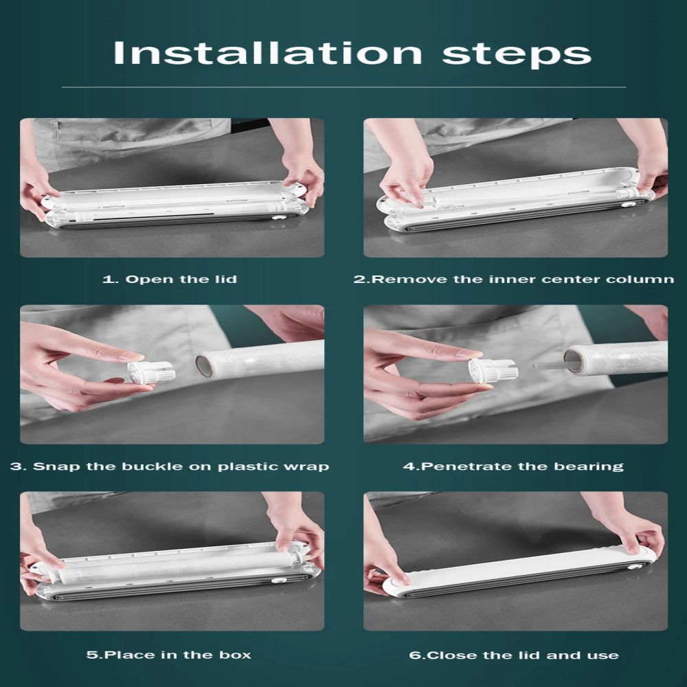 Magnetický plnitelný dávkovač plastové fólie s řezačkou, dávkovač hliníkové fólie s řezačkou, dávkovač fólie, kuchyňský nástroj