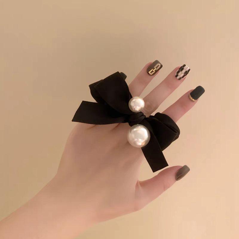 Bow Pearl Hair Rope: 2024 Korean High-Grade Hair Accessories for Women