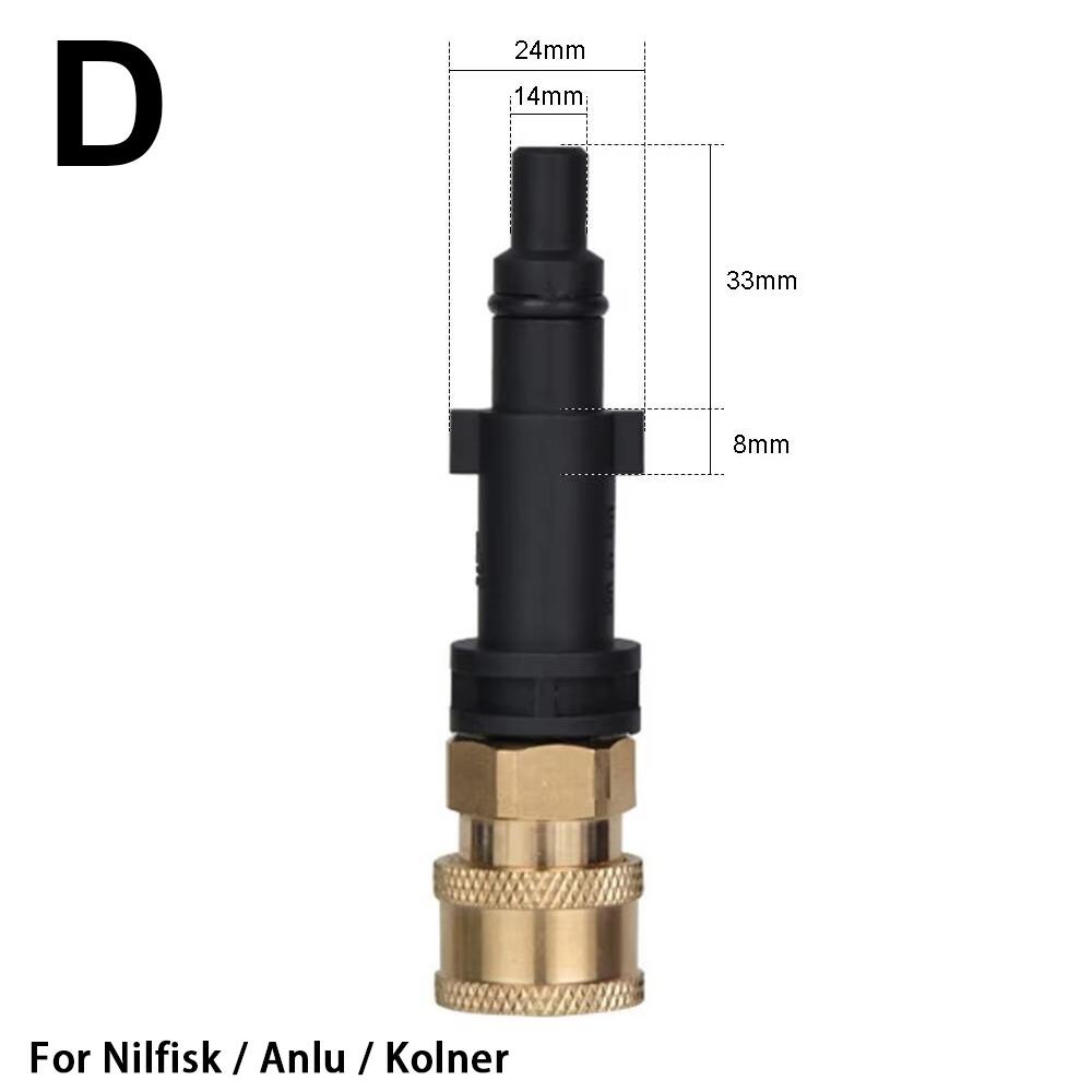 1Pcs 1/4" Water Torch Connector Quick Release Car Washing Accessory  for Karcher for LAVOR for Bosch