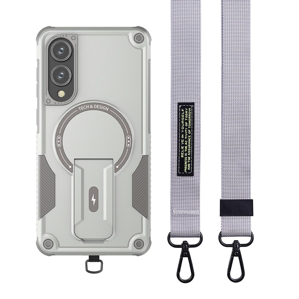 Handyhülle mit Trageband und stoßfestem Ständer für Samsung Galaxy S26 Ultra, S25 FE, S24 Plus, A17 5G, A56, A26, A36, A16, A55, A15 und A35