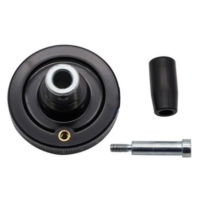 Handwheel Replacement Parts Solid Bakelite Hand Wheel with Revolving Handle Dia 10x63mm Scale Handwheel Milling Machine