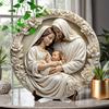 Baptism Theme Holy Night Nativity Christmas Pendant Ornament Gifts Home Tree Hanging Decor