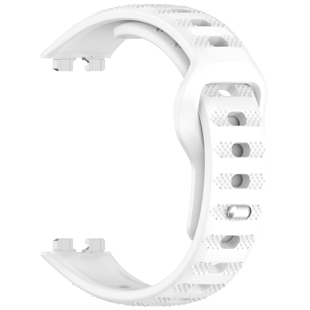 Silicone Watch Band for Huawei Band 10/10 NFC/9/9 NFC/8/8 NFC Dot Texture Reverse Buckle Wrist Strap