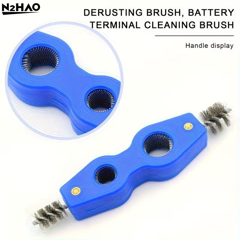 4 In 1 Double-headed Copper Pipe Brush Copper Tube Polishing Inside Outside Reamer Pipe Cleaner Chamfering Tool Pipe Deburrer