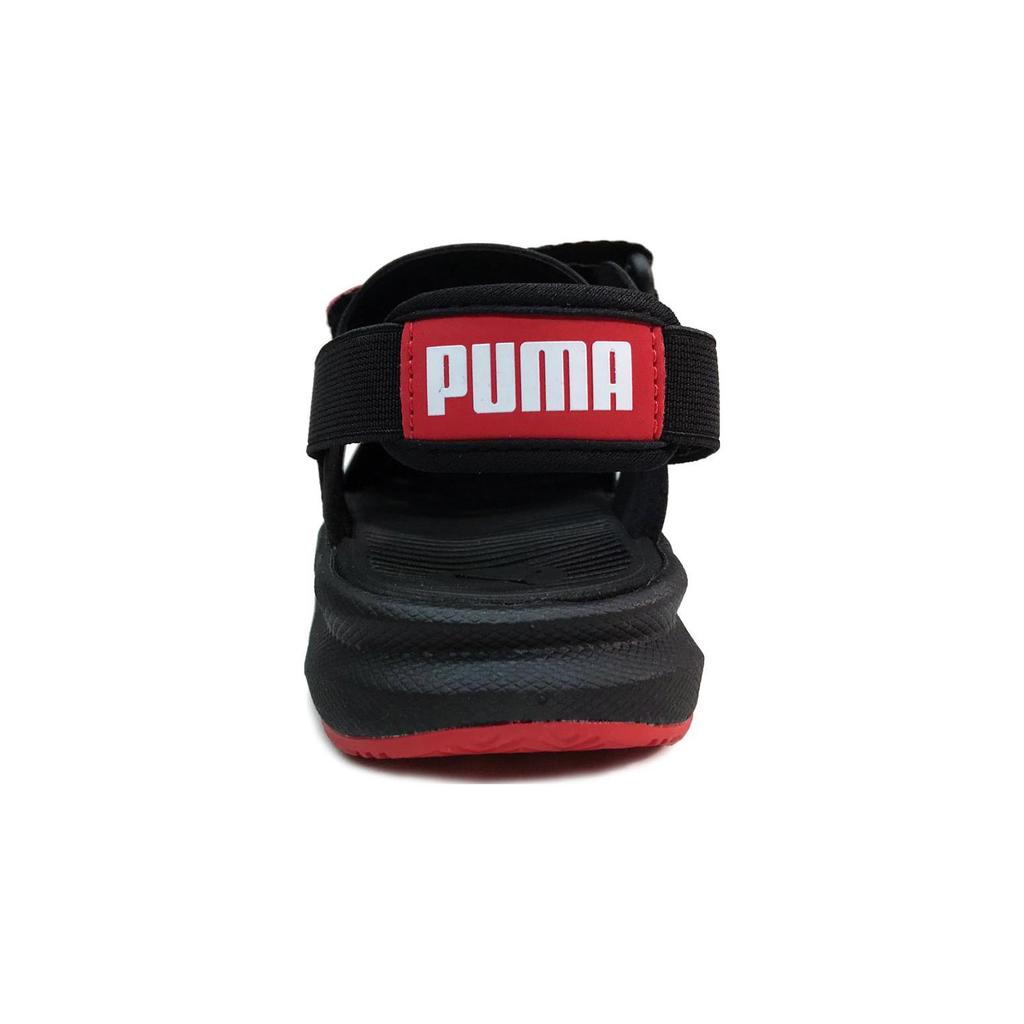 New PUMA Evolve Sandal Low Top Children's Sandals Black Red Kids' 390692-01