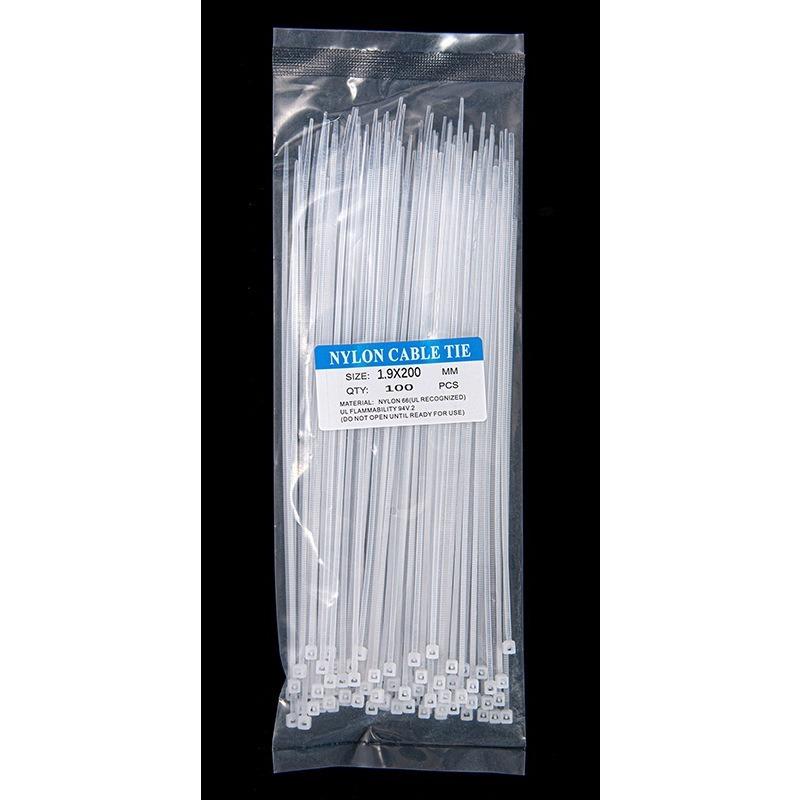 100 PCS Nylon Cable Ties Industrial Multipurpose Cable Ties, 8 Inches