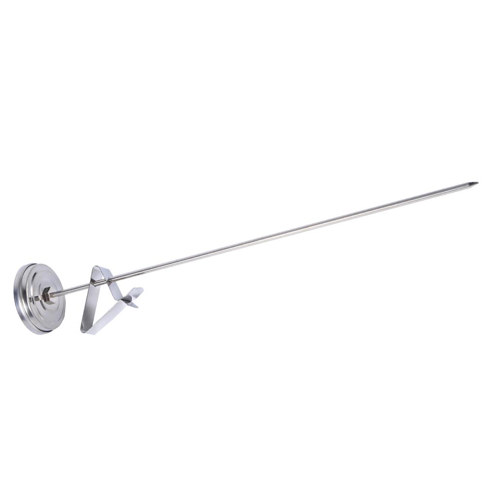Food Probe Thermometer, 12 Inch   Highly Sensitive Stainless Steel Portable Kitchen Probe Thermometer with Clip for Food Mt Kettle