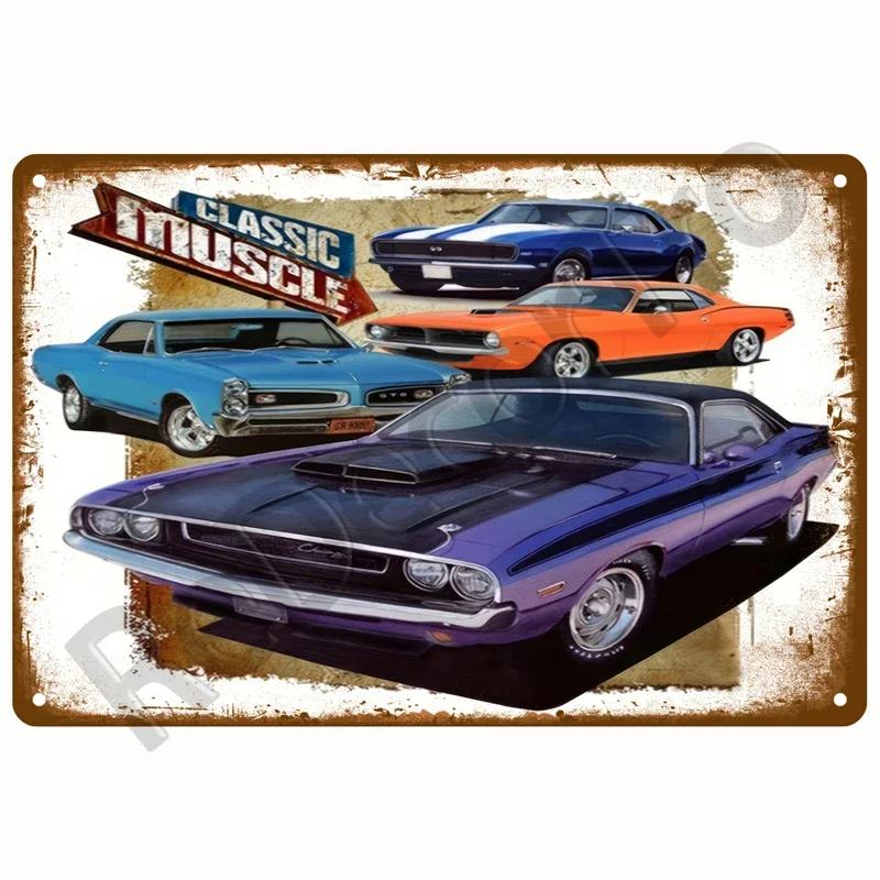 Retro Motor Oil Gas Tire Závodní plechová cedule Plakát Železné pláty Plechová cedule Garáž Bar Hospoda Klub Muž Jeskyně Dekor domova Nástěnná dekorace Umění