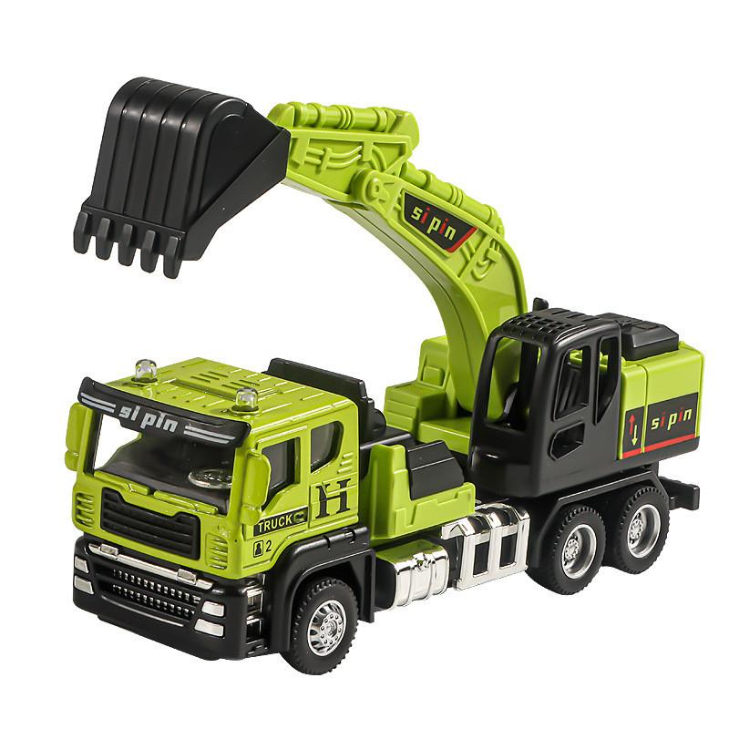Construction Vehicle Toy Set With Alloy Material And Inertia Drive For Kids Age 3