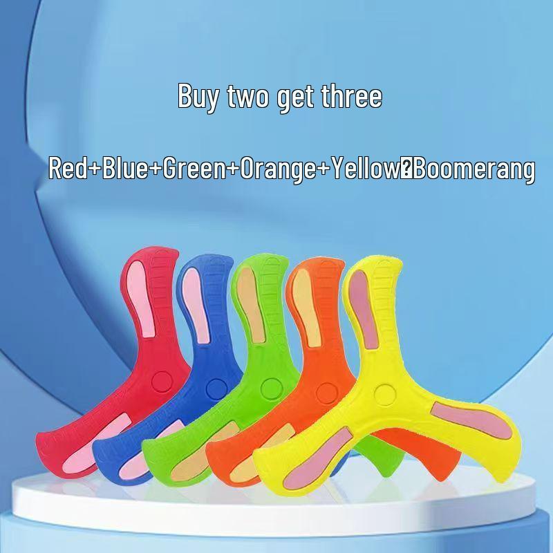 Eva Soft Three-Leaf Automatic Return Boomerang – Outdoor Children's Toy Gift