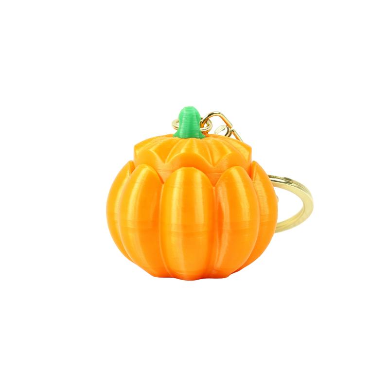 3D Printed Durable Halloween Keychain Cute Pumpkin Skeleton Witch Cat Pendant Trick or Treat Giveaway Gift for Kids