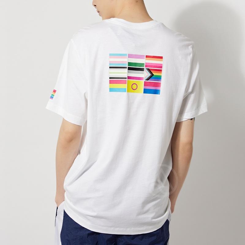 Nike Solid Color Print Round Neck Short Sleeve T-Shirt Unisex Tops White DJ0929-100