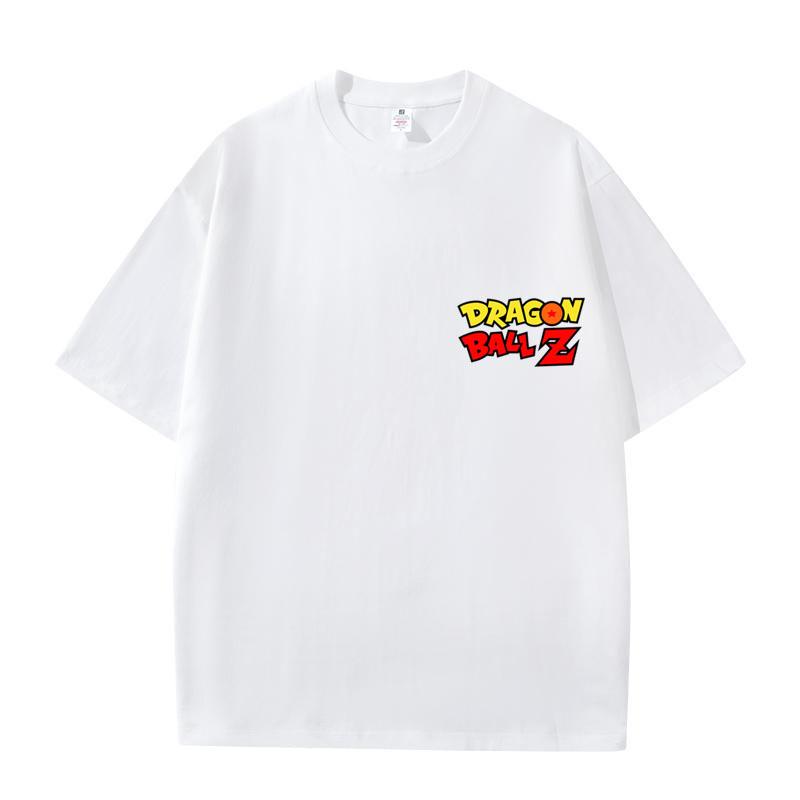 Dragon Ball Goku T-shirt Loose Cotton Casual Top Cartoon Anime Dragon Ball Printed Summer Short Sleeve
