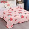 Flower Rabbit Green Leaf Print Pattern Duvet With Polyester Fill Bedroom For