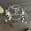 Happy 20th Birthday Metal Die Cuts Carbon Steel Cutting Dies Embossing Stencils for Card Photo Scrapbooking Decorations