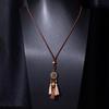 Bohemian Tassel Flower Pendant Retro Ethnic Necklace - Handmade Long Woven Design