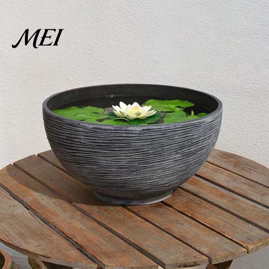Porch Decoration Planter Plant Pot with Drainage, Resin for Indoor Outdoor Flowerpot Plants, Medium Flower Pots Patio, Balcony Garden Decor Decorative