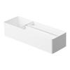 Yamazaki Paper Towel & Vanity Organizer White W39.5 X D13.1 X H11.2cm Tower Tissue Case Accessory Case Cosmetic Storage 10743