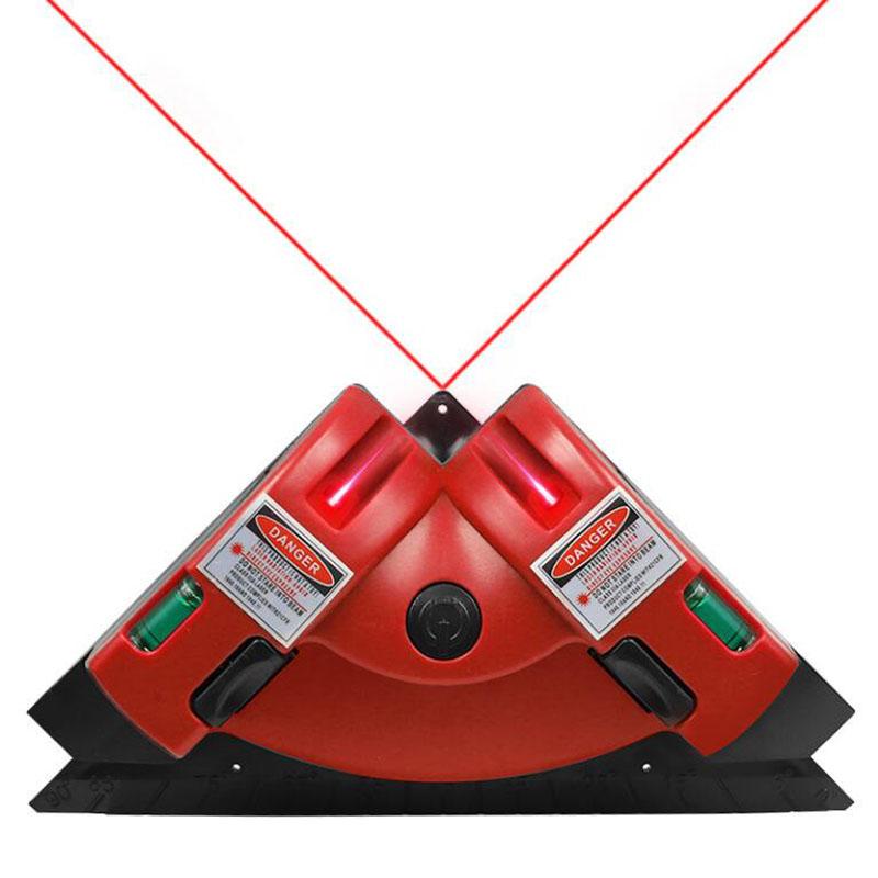 Right Angle 90 Degree Laser Level Laser Measurement Professional Laser Level Meter Construction Tool for Tile Work Woodworking