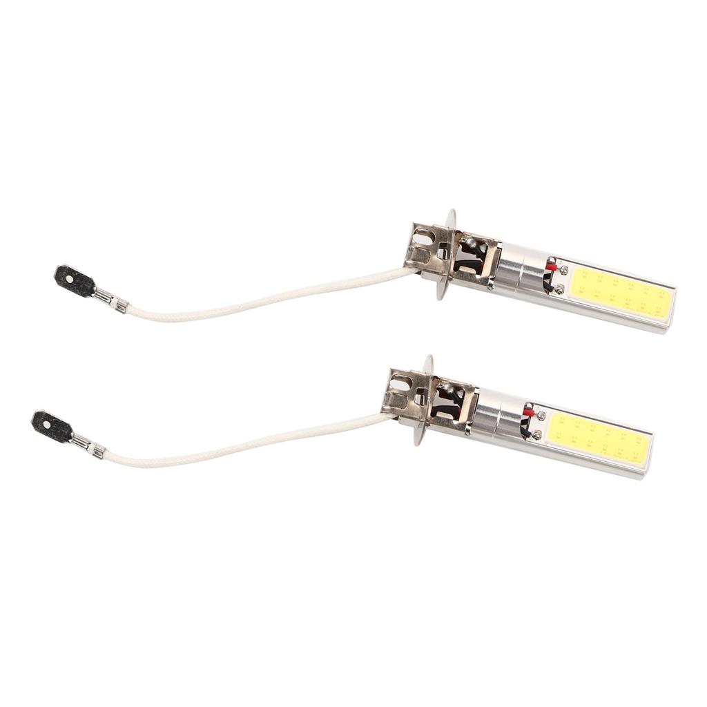 2Pcs H3 COB LED Helle Xenon Weiß 6000K Auto Auto Nebel Licht Lampe Birne 12V 10W