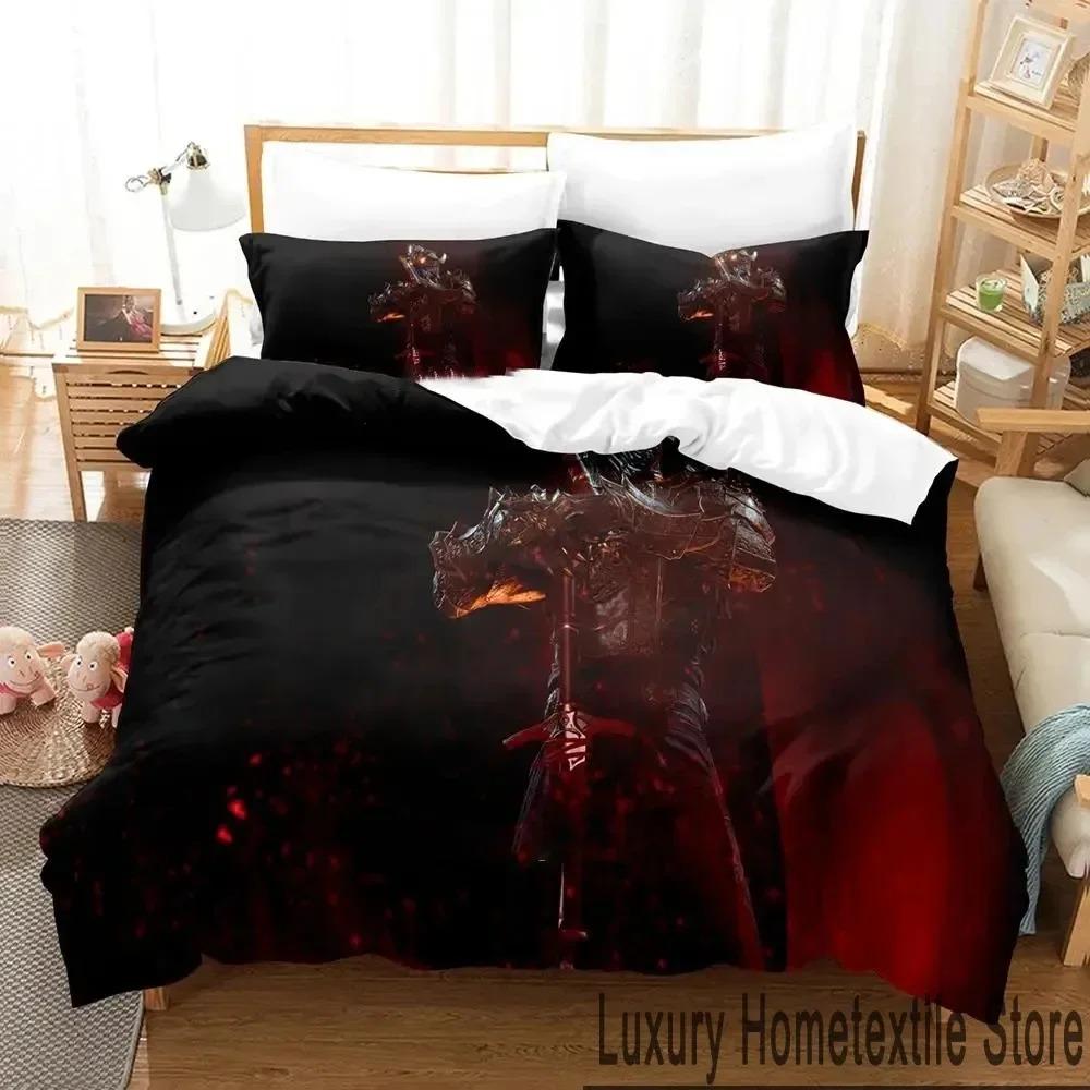 3D Design Printed Design Baldurs Gate 3 Game Bed Ensemble Boys Girl Twin Size Queen Size King Dimension Size Bedspread Cover Pillowcase Bed Boys Adult