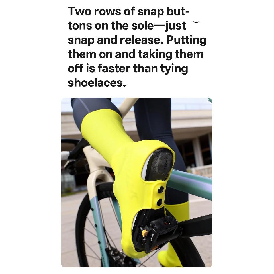 Road Cycling Shoes Silicone Shoe Covers Windproof, Waterproof, Warm Cycling Shoe Covers Easy-to-Clean Silicone Shoe Covers