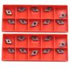 20PC DCMT21 51 Carbide Inserts for Lathe Turning Tool Holder Compatible with SDJCR/SDNCN/SDQCR Series VP15TF Grade