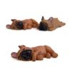 Cute and Sleepy Series Small Bulldog Model Shiba Inu Figurine Phone Case Material Figurine