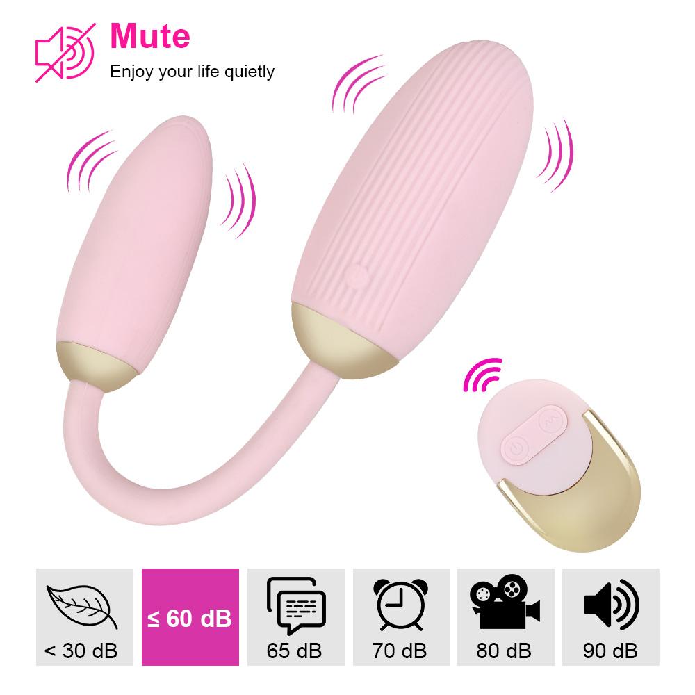 10 Giocattoli Sessuali a Frequenza per Donne Coppie Stimolatore Clitorideo Uova Vibranti a Doppia Testa Dildo Massaggiatore Punto G Telecomando