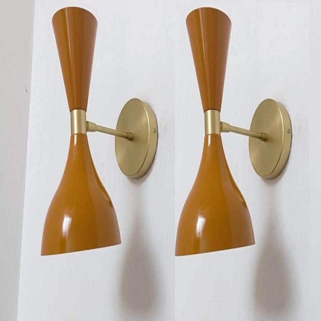 Set Of 2 Wall Sconce Mid Century 1950's Italian Stilnova Lamps Fixture Adjustable Wall Lamp Light Sconce for Home Décor