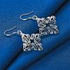 925 Sterling Silver Exquisite Hollow Snowflake Earrings for Women Fashion Charming Wedding Jewelry Accessories