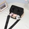 Summer new multi-purpose girls' small cloth bag shoulder crossbody portable casual female student multi-zipper cloth bag