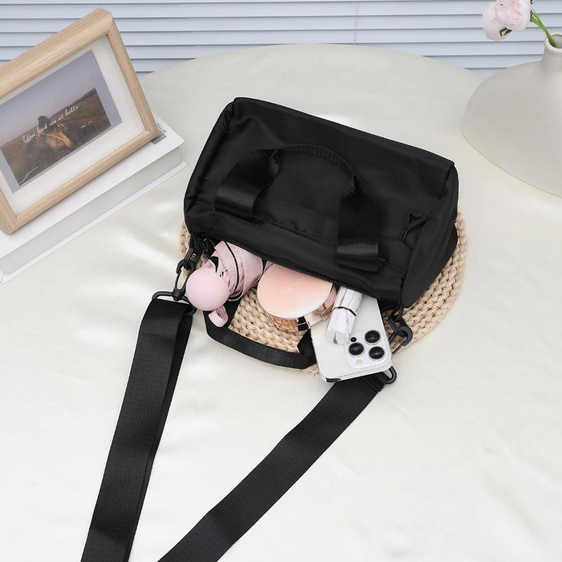 Summer new multi-purpose girls' small cloth bag shoulder crossbody portable casual female student multi-zipper cloth bag