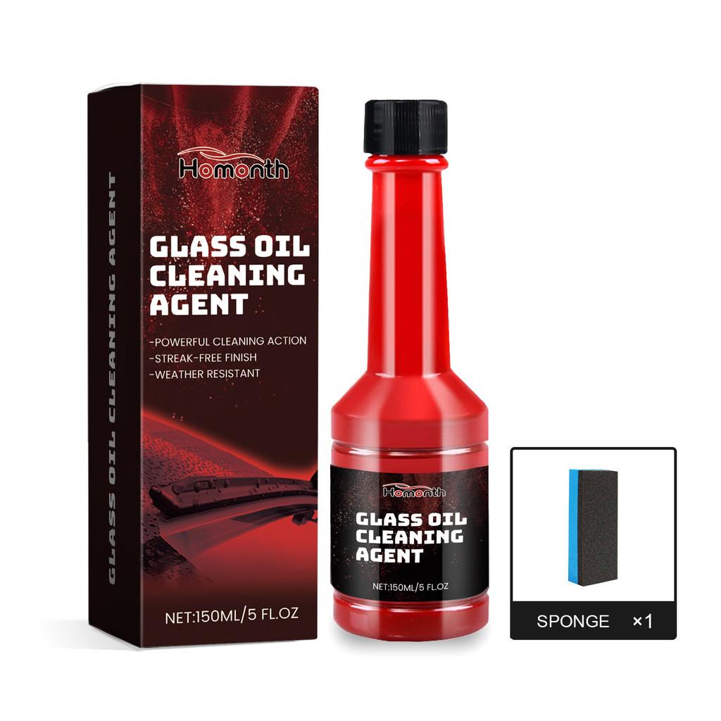 

Homonth Professional Glass Oil Film Cleaning Agent For Bright Visibility 150ml With Included Sponge