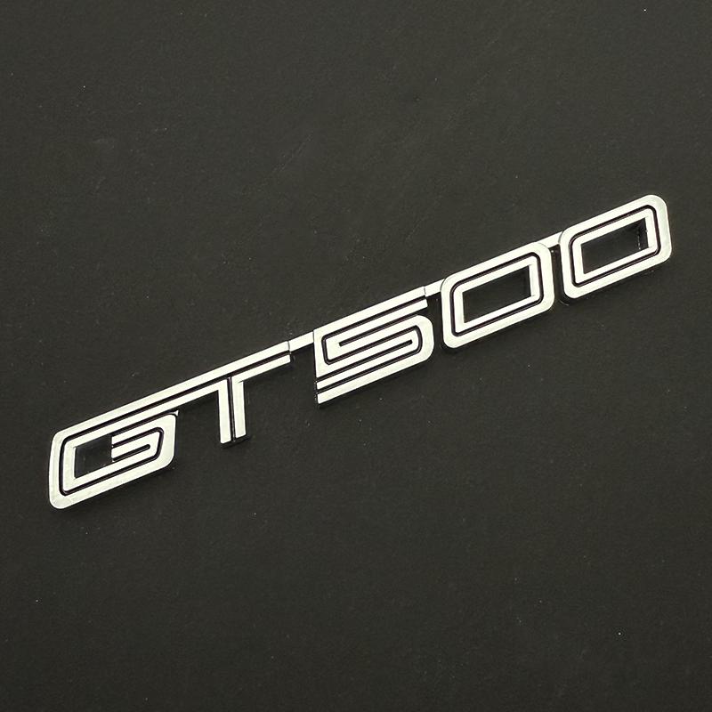 AGET4 3D Metal Car Sticker GT Rear Trunk Fender Logo Badge Emblem Decals For Ford Mustang Shelby GT GT350 GT500 Parts Accessories