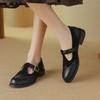 Fashion 2024 Oxford Women Shoes Genuine Leather Shoes for Women Spring Loafers Summer Brogues Women Pumps Retro Ladies Shoes