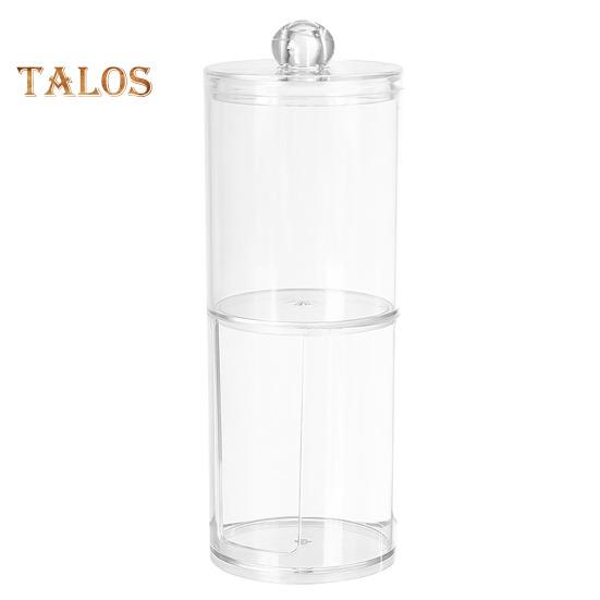 

Коробка для хранения косметической ваты Контейнер для ватных палочек Прозрачный с крышкой Пыленепроницаемый Утолщенный Большой вместительный Легкий Компактный домашний хлопок в общежитии D