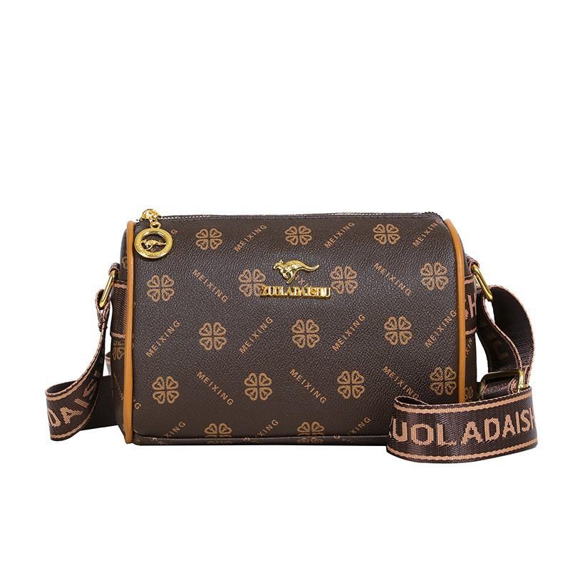 

Printed Shoulder Bag Women s 2025 New Fashionable Niche Design Cross-body Pillow one size коричневый