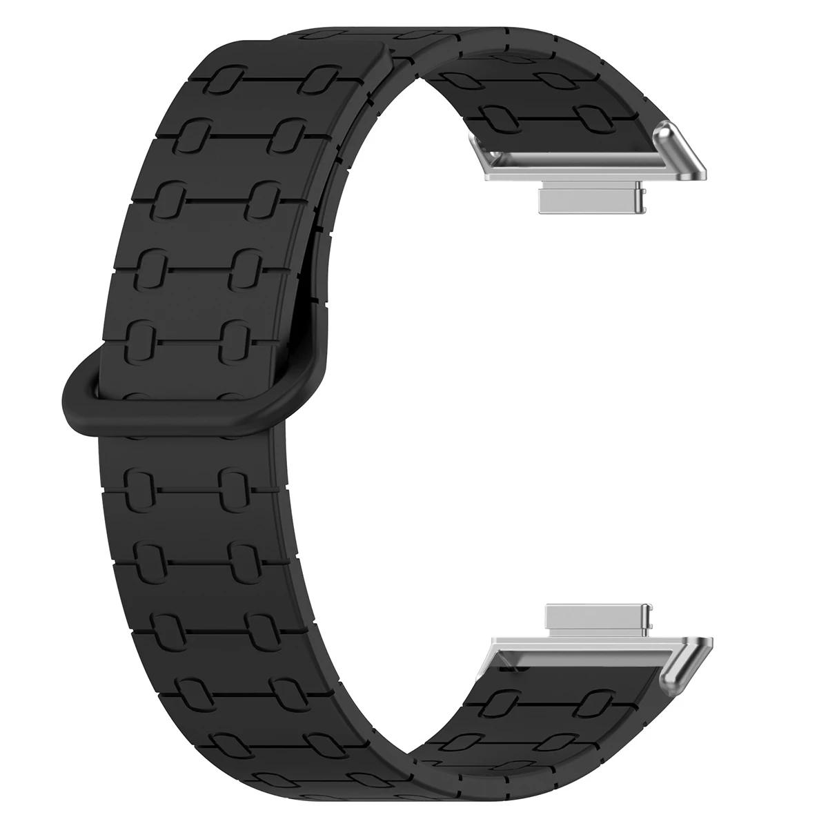 

Magnetic Strap For Huawei Watch Fit 4Pro/4/3 Two Tone Silicone Sport Band For Huawei Band 4 Smarwatch Replacement Bracelet for fit 4 4pro 3