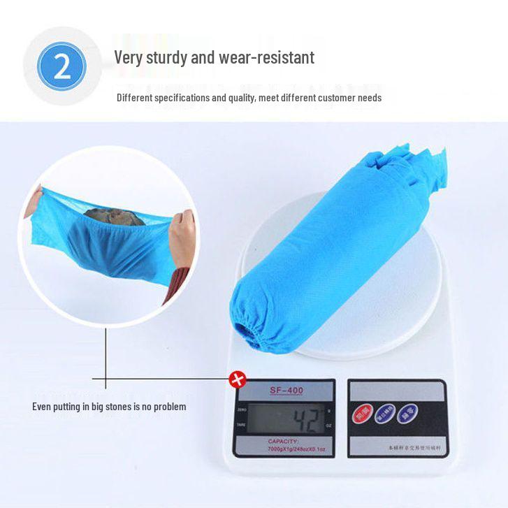 Waterproof Indoor Dustproof Non-woven Shoe Covers, Wear-resistant, Thickened, Minimum Order of One Piece.