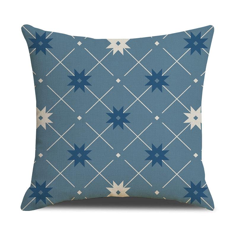 Nordisches Geometrisches Mandala Leinen Kissenbezug Digitaldruck Auto Sofa Bett Kissen Kissenbezug Zuhause