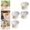 Ceramic Raised Pet Feeder Feeding Station Dog Bowl Stable Cat Dish Water Elevated