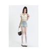 Light Color Bodycon Short Skirt Denim Half Skirt Women High Waist Slimming A-line Skirt Summer Hot Girl Anti-exposure Skirt